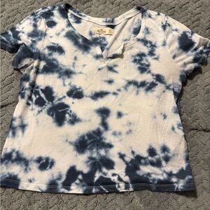 Hollister Crop Top Blue/Wht Joggers New Sz XS